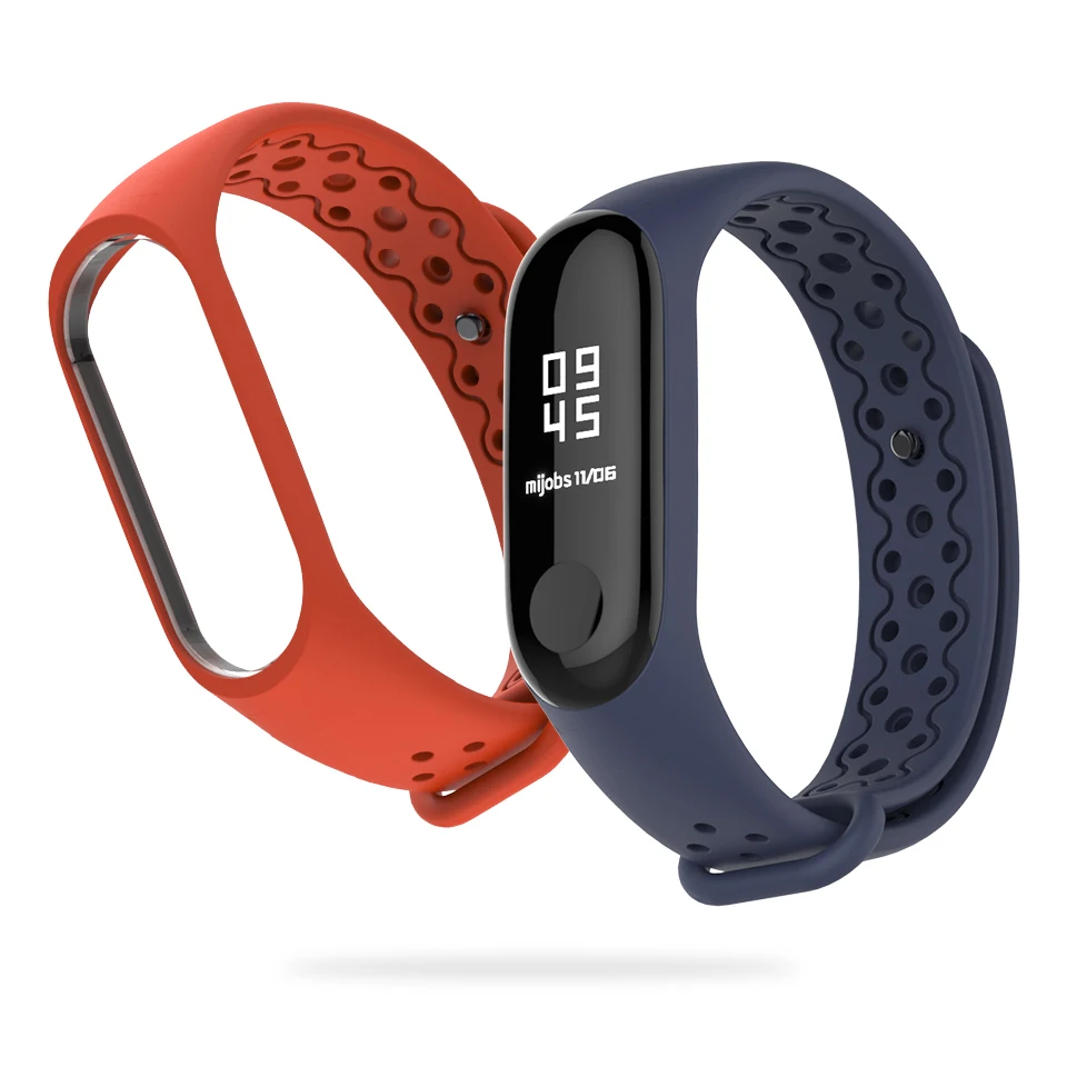 Спортивный силиконовый ремешок Mijobs для Mi band 3 умных часов Xiaomi браслет Correa