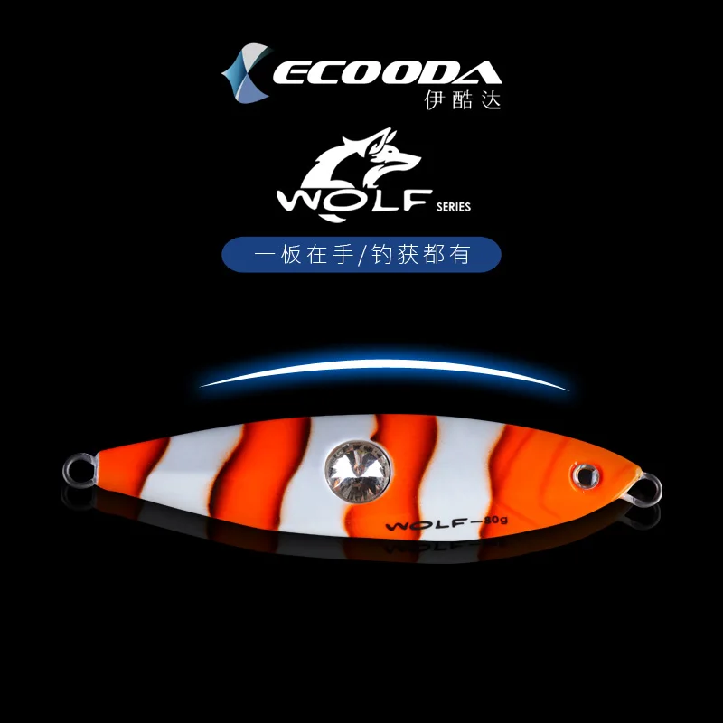 ECOODA wolf 1 шт. искусственная рыболовная приманка для джиггинга 80 г 120 180 250 Рыба