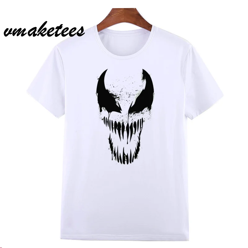 Мужская футболка с круглым вырезом Venom Spiderman Marvel Badass летняя большого размера