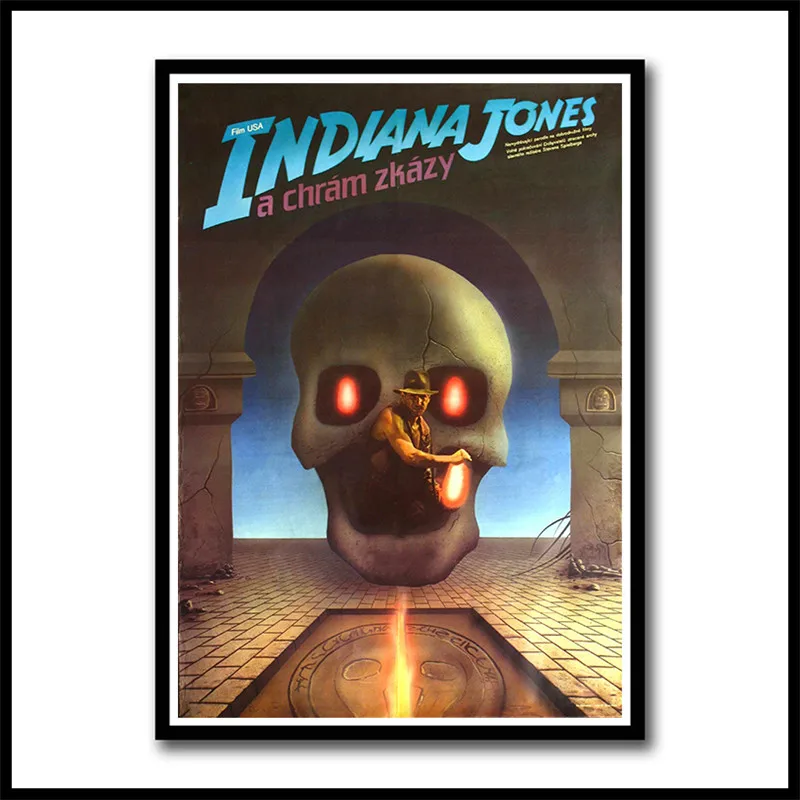 Классические фильмы Raiders of the Lost Ark белая бумага с покрытием плакат для кафе бар