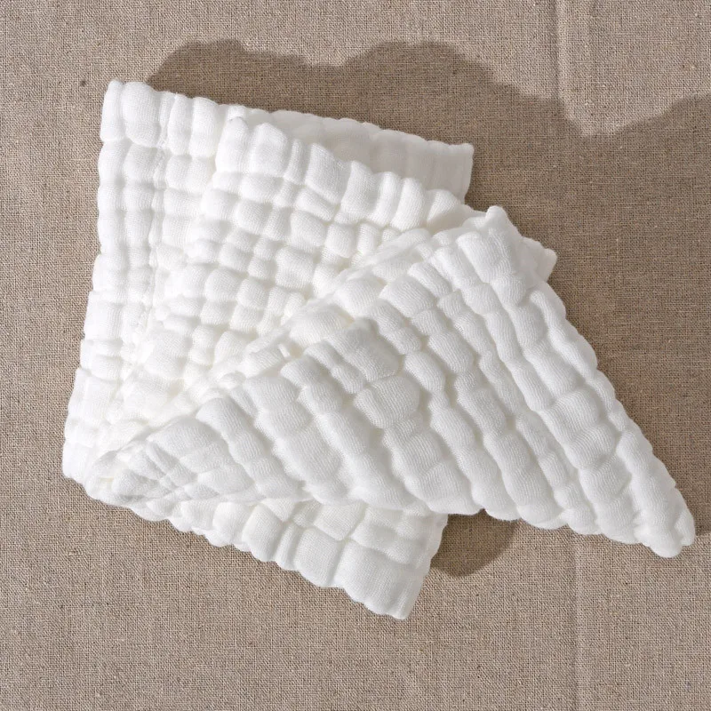 Площадь Мягкие Детские Хлопчатобумажные Махровые Полотенца Белый Карре Де Котон