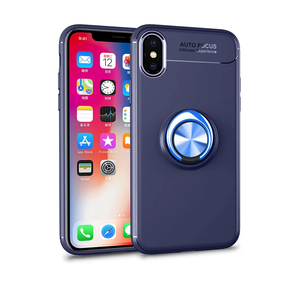 Чехол для iPhone XS Max ТПУ Скрытая подставки с Автомобиля Магнит чехол Apple телефон MAX