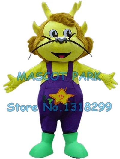 

yellow dragon mascot costume custom cartoon character cosply adult size carnival costume 3047