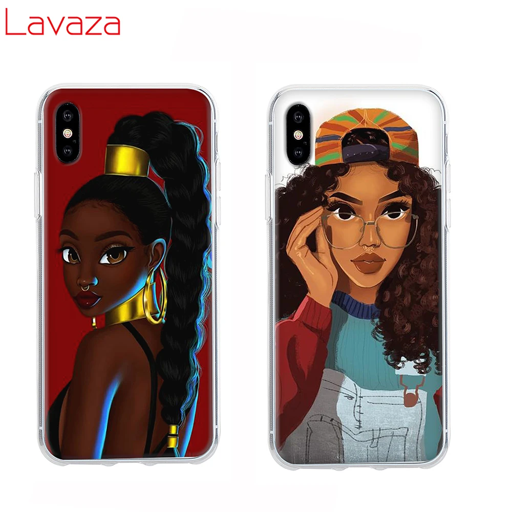Lavaza Black Girl Magic Melanin Poppin Жесткий Чехол для Apple iPhone 6 6s 7 8 Plus X 5 5S SE чехол XS MAX