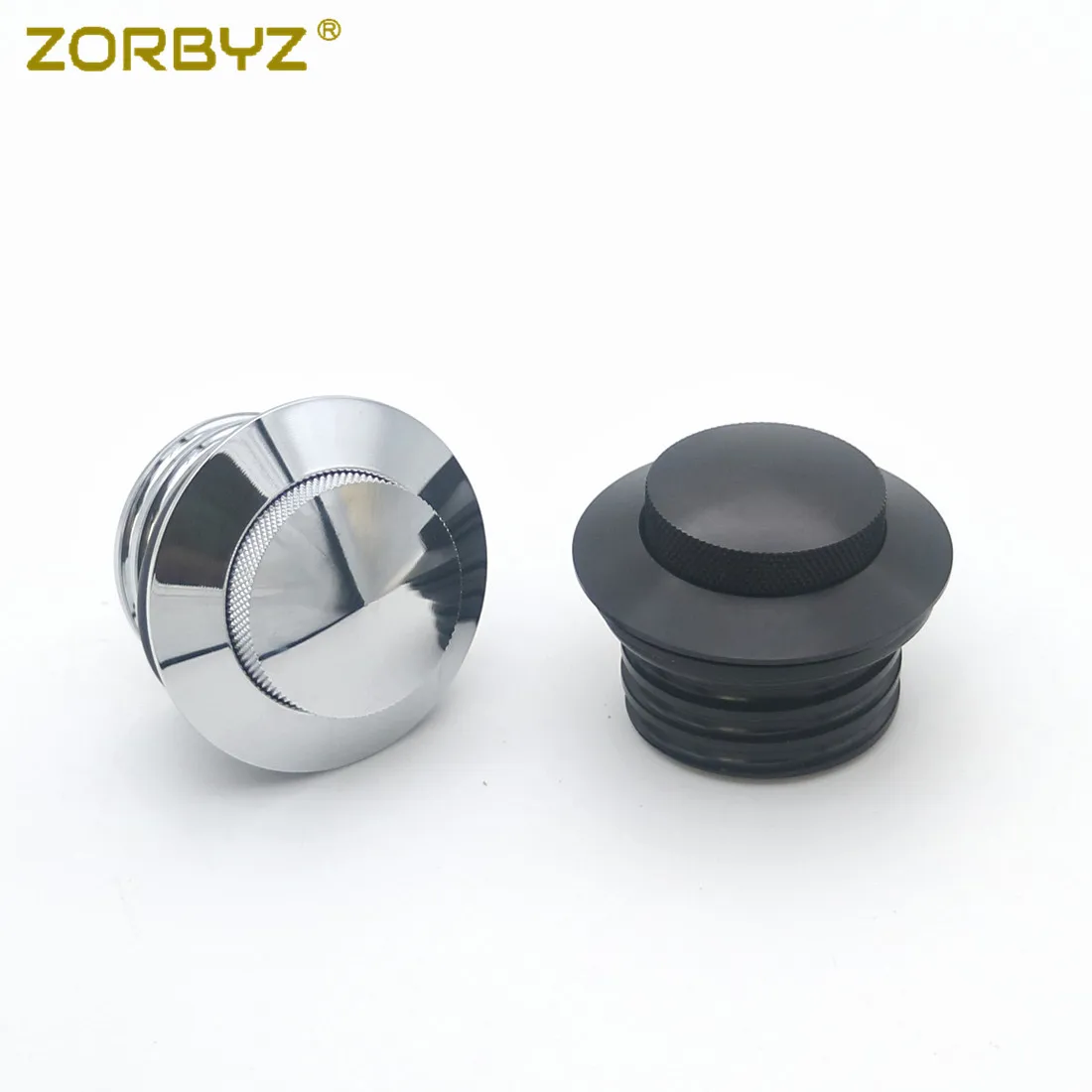 ZORBYZ черный/хром Алюминиевый флеш всплывающий резервуар вентилируемый Топливный