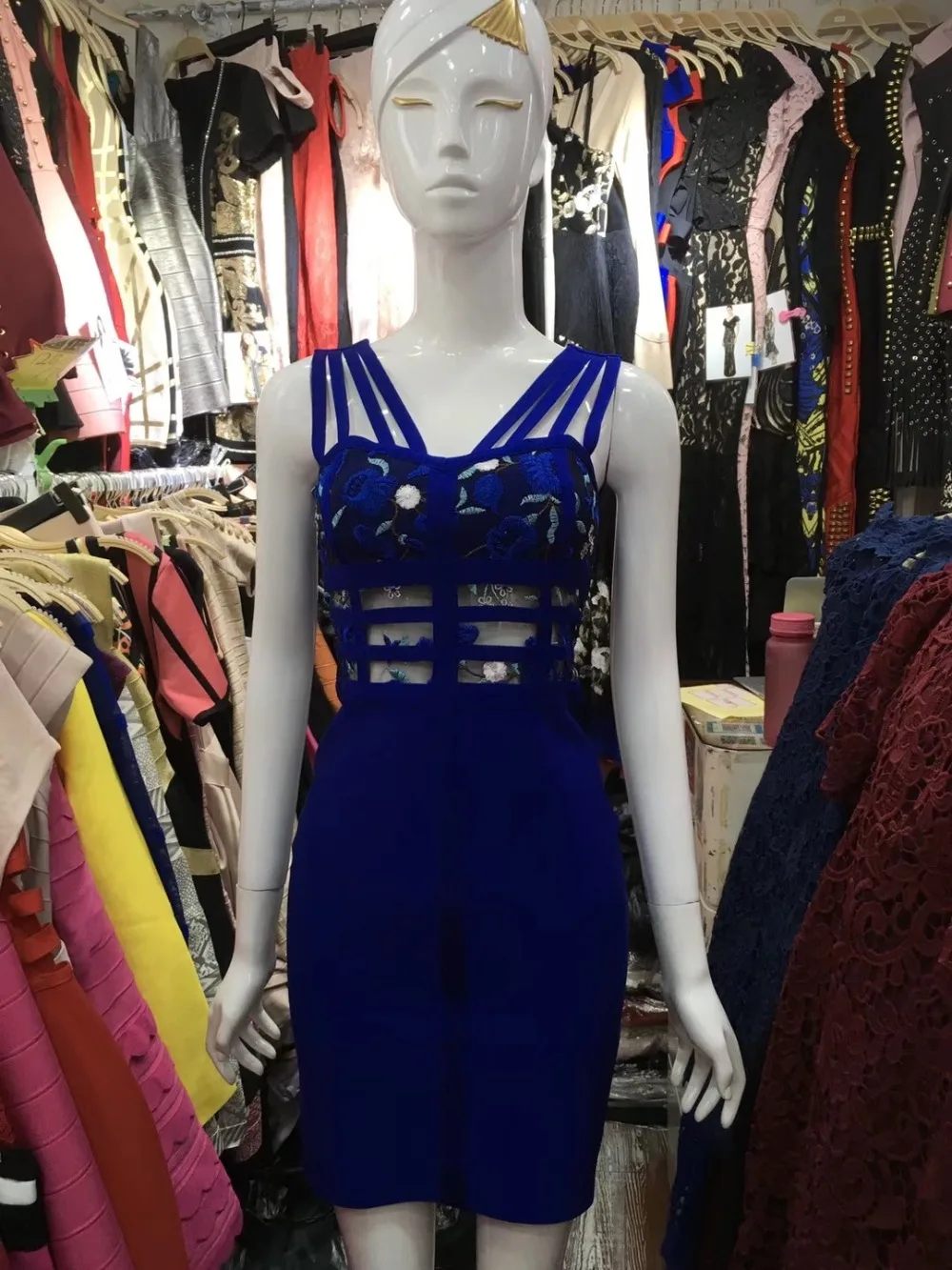 2018 Summer Fashion Women Lace Floral Dresses Casual Mix Straps Slim Dress Sexy Bodycon Sheath Mini Bandage Vestidos New | Женская