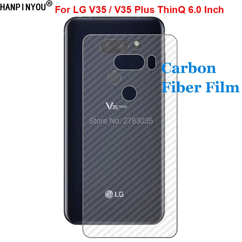 Для LG V35 / Plus ThinQ 6 0 дюйма прозрачная защитная пленка из углеродного волокна с