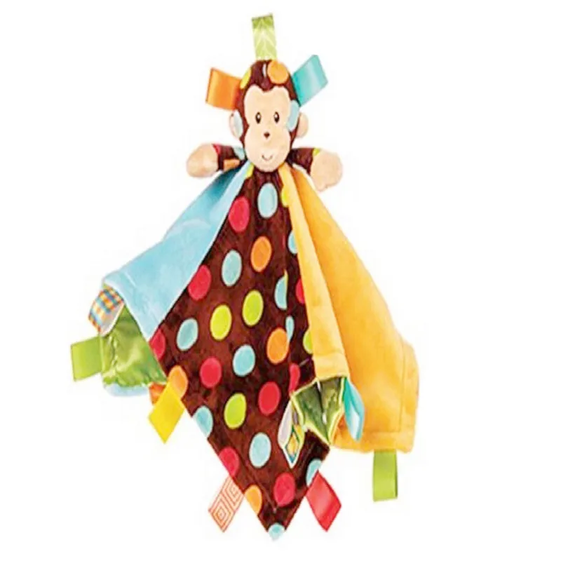 Милая мультяшная обезьянка детское одеяло игрушка для раннего образования