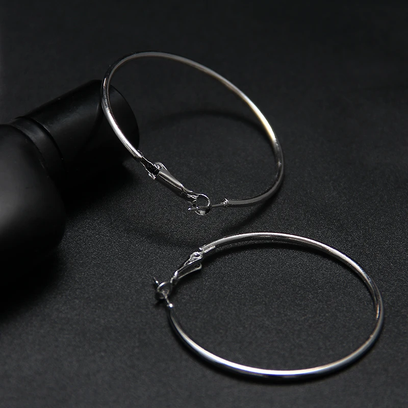 2 шт. хит продаж большие гладкие круглые серьги-кольца баскетбольные Brincos