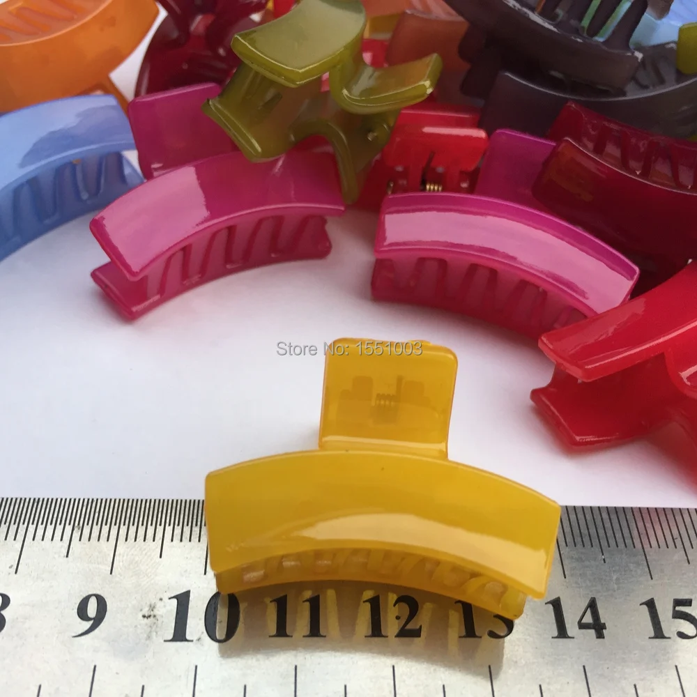 Высококачественные зажимы для волос 3 5 см янтарные черные разные цвета зажим