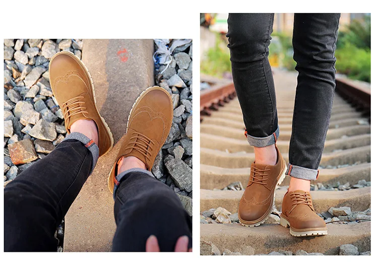 Brand Spring Suede Leather Men Shoes Oxford Casual Classic Sneakers For Male Comfortable Footwear