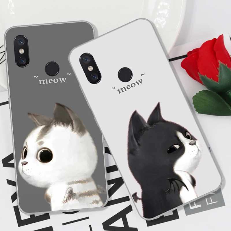 Чехол для xiaomi mi A2 lite мягкий силиконовый чехол с милым мультяшным рисунком A2lite
