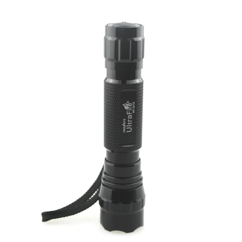 U F WF 501B 3 Вт CREE XR E Q5 зеленый свет 520nm 535nm светодиодный фонарик (1x18650)|Фонарики и