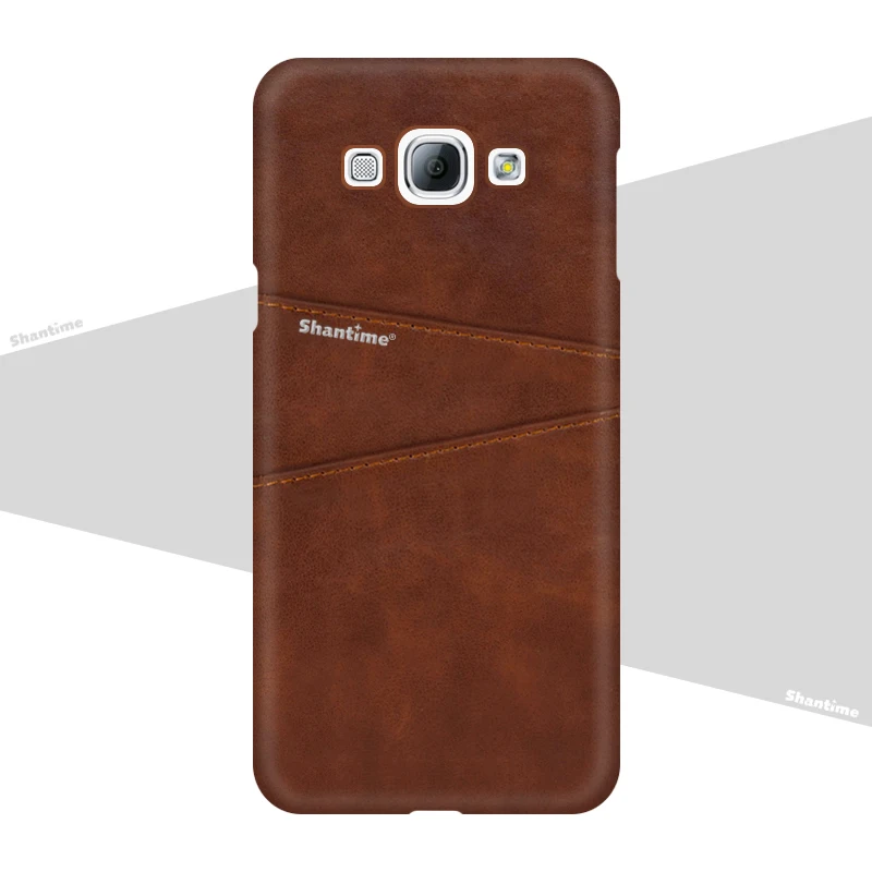 Кожаная задняя крышка для samsung Galaxy Mega 5,8 I9150 чехол для телефона для samsung Galaxy Grand Max G720 слот для карт из искусственной кожи чехол - Цвет: Brown
