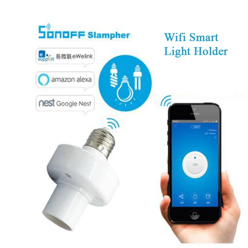 E27 Slampher RF WiFi 433MHz беспроводной умный светильник держатель лампы пульт дистанционного управления модули для автоматизации умного дома через телефон