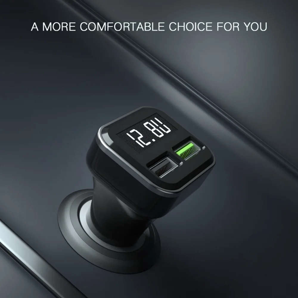 Kebidu kn315 QC3.0 + 2.4A Dual USB Автомобильное зарядное устройство Quick Charge мобильный телефон