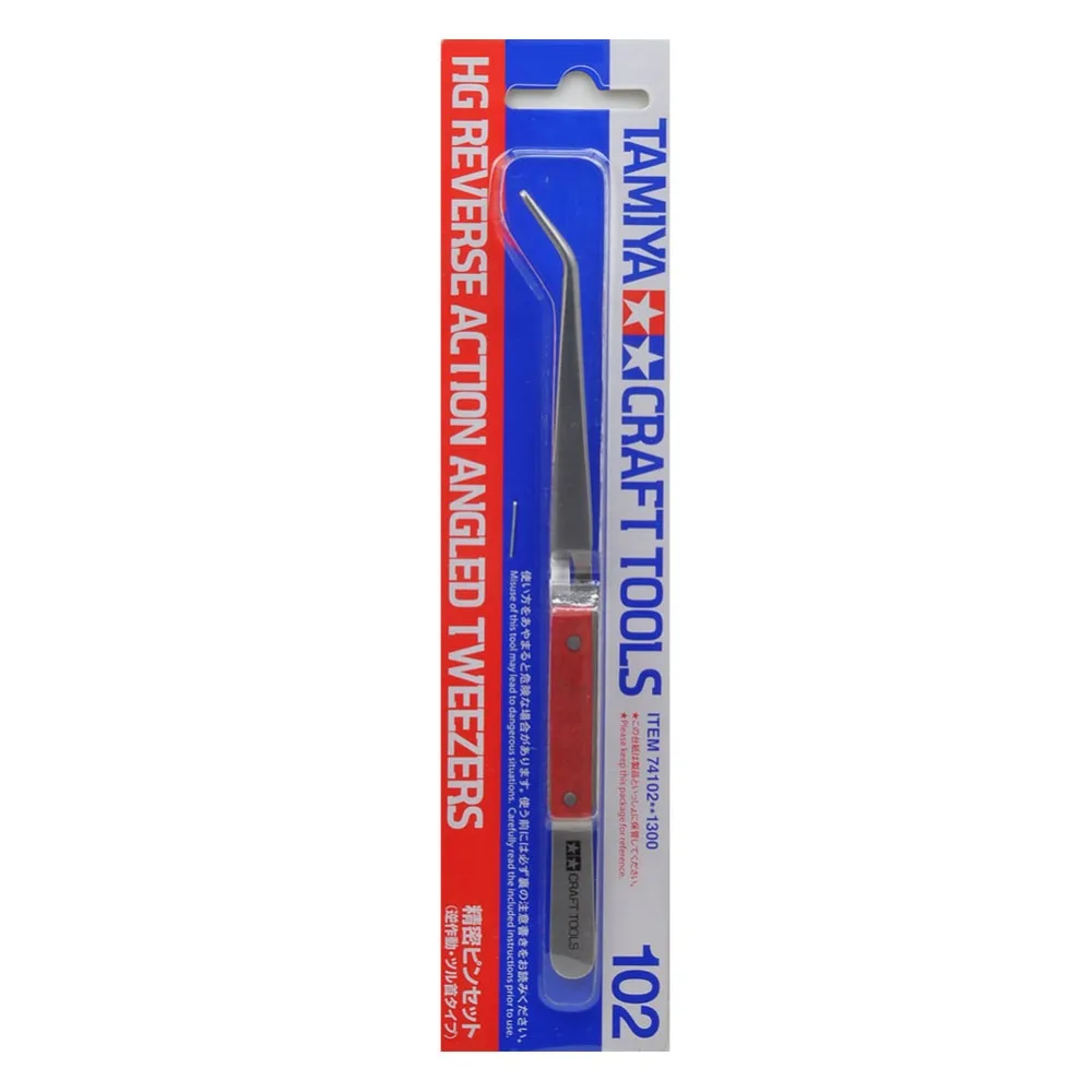 

OHS Tamiya 74102 Model HG Reverse Action Angled Tweezers Hobby Craft Tools Accessory