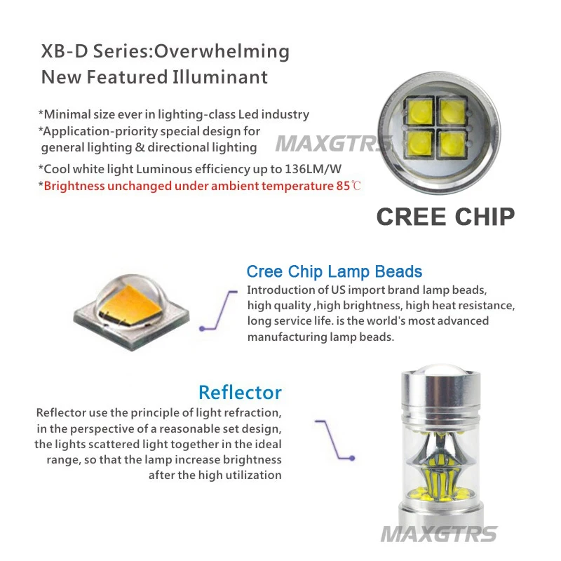2 шт. Автомобильные светодиодные лампы H7 9006 HB4 9005 HB3 H8 H11 100 Вт|fog light bulb|9006 hb4h8 h11 |