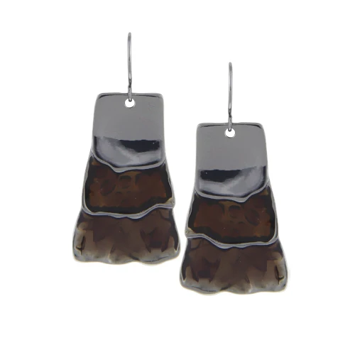 Женские серьги Shineland золотого и серебряного цвета с цветной эмалью 2020|long earrings|long