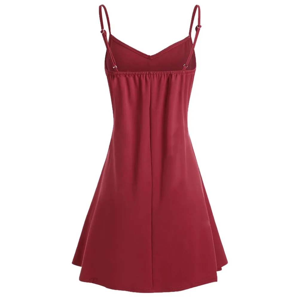 Новинка, Vestidos, женское платье с v-образным вырезом, сексуальное, модное, женское, вязанное крючком кружево, открытая спина, мини-платье-комбинация, камзол, платье без рукавов, BB4