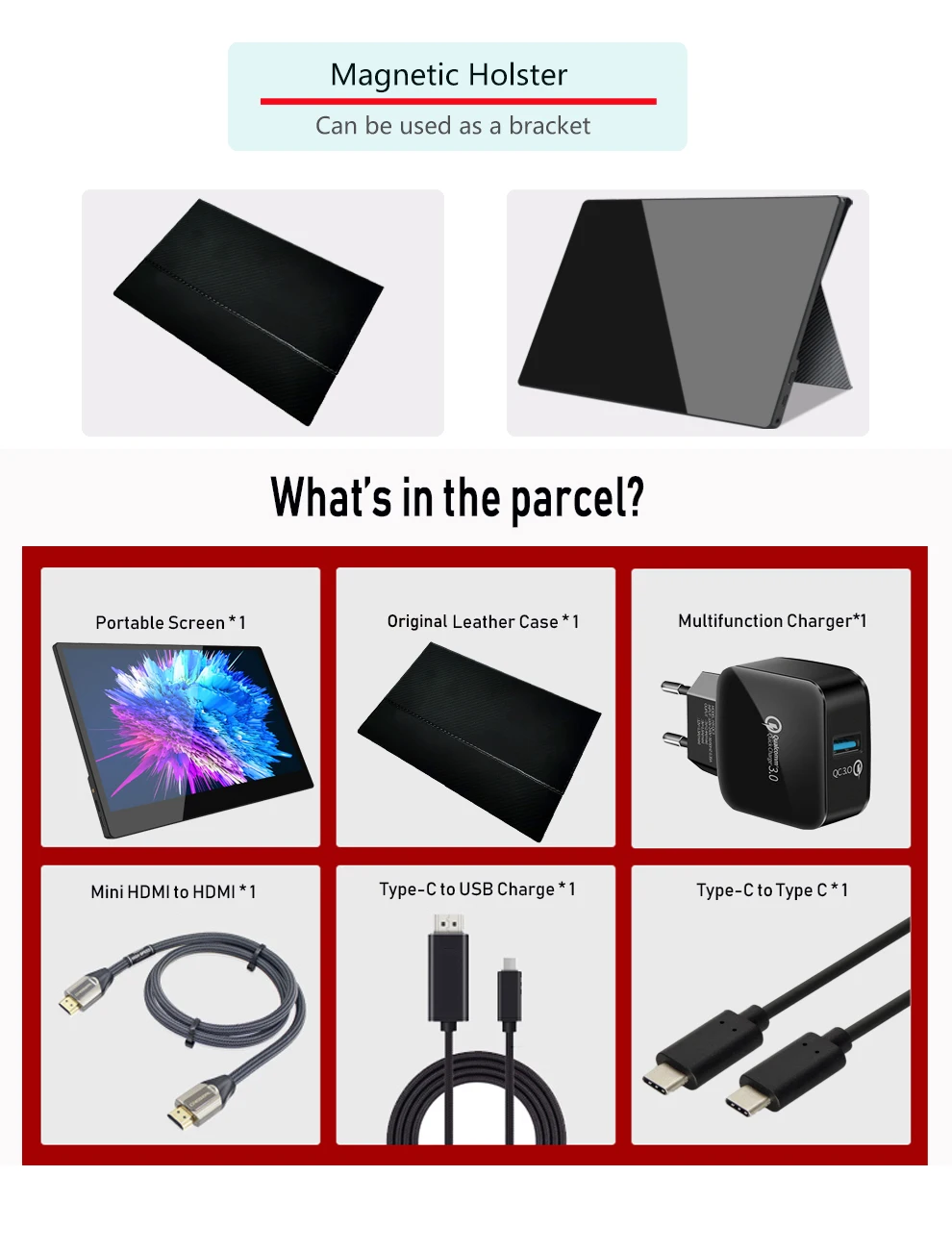13,3 дюймов сенсорный экран монитор Портативный Ультратонкий 1080P ips HD usb type C ноутбук телефон xbox переключатель и PS4 дисплей