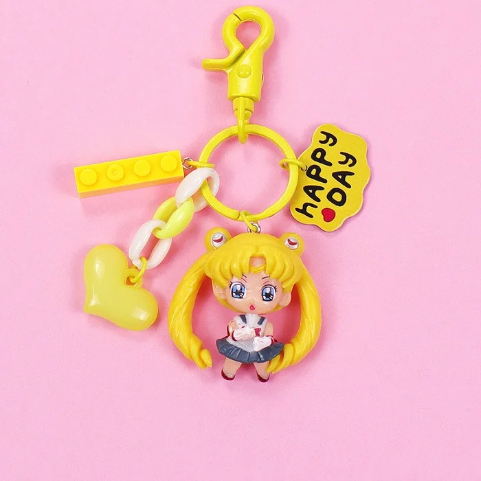 ZZ - 04 Сейлор брелок луна Косплей Cardcaptor Сакура ПВХ фигурка модельный брелок для девочек Хэллоуин реквизит Kinomoto брелки Сакура - Цвет: ZZ - 04