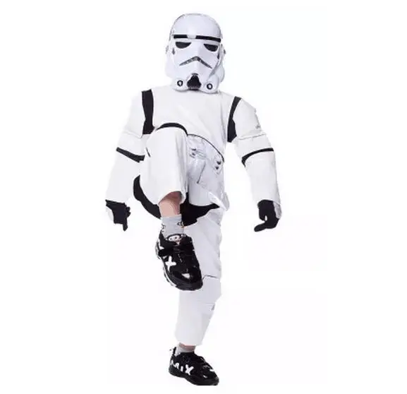 Новые Детские Делюкс Star Wars The Force Awakens десант Хеллоуин костюм Дети Косплэй вечернее изящное платье
