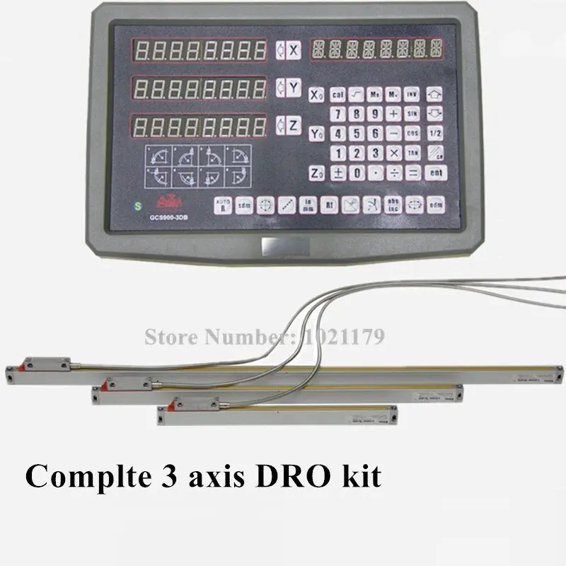 Лучшая цена 9X42 &quot3 осевая цифровая индикация DRO для токарного станка с