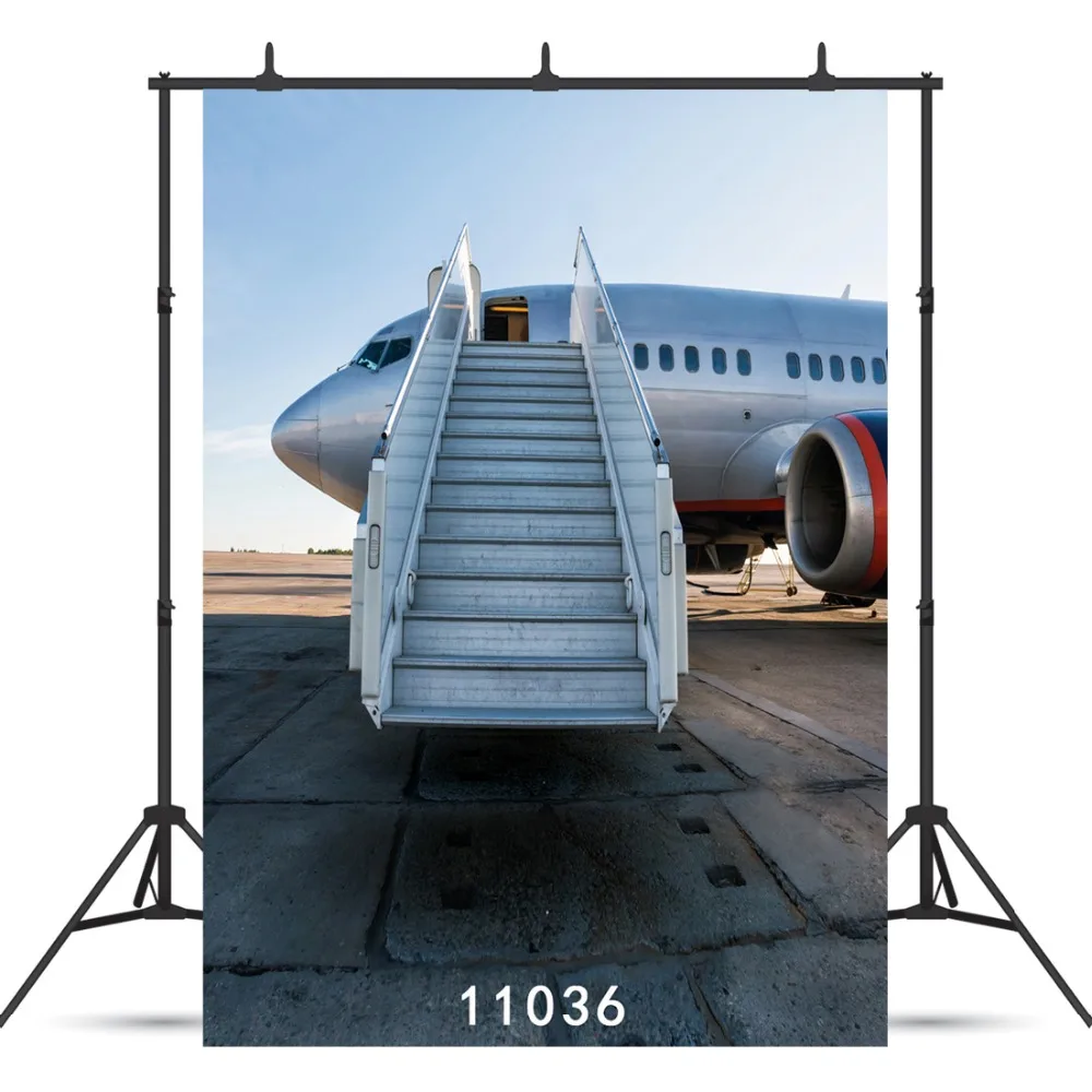 

Airplane Ladder Vinyl Photography Background For Children Baby New Born Shower Agult Backdrop Photocall Photo Booth Studio