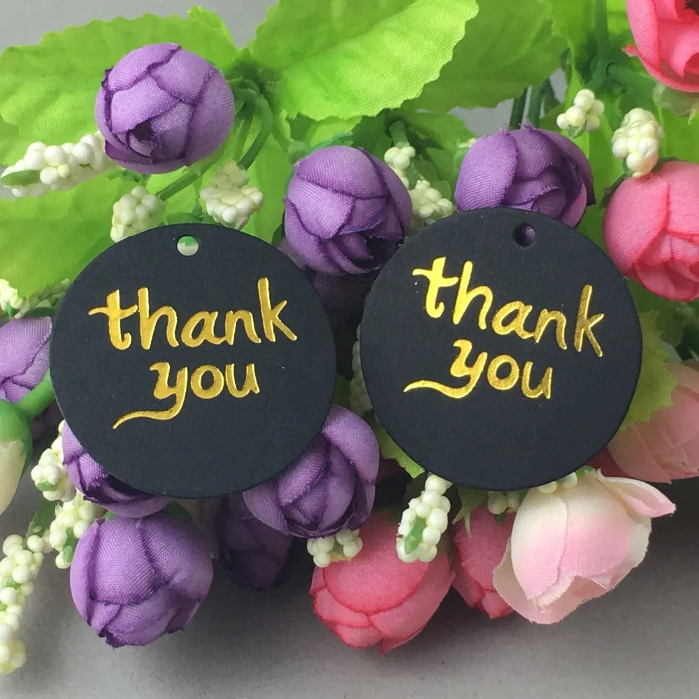 Подарочная бирка thank you из крафт-бумаги аксессуары для свадебвечерние сделай сам