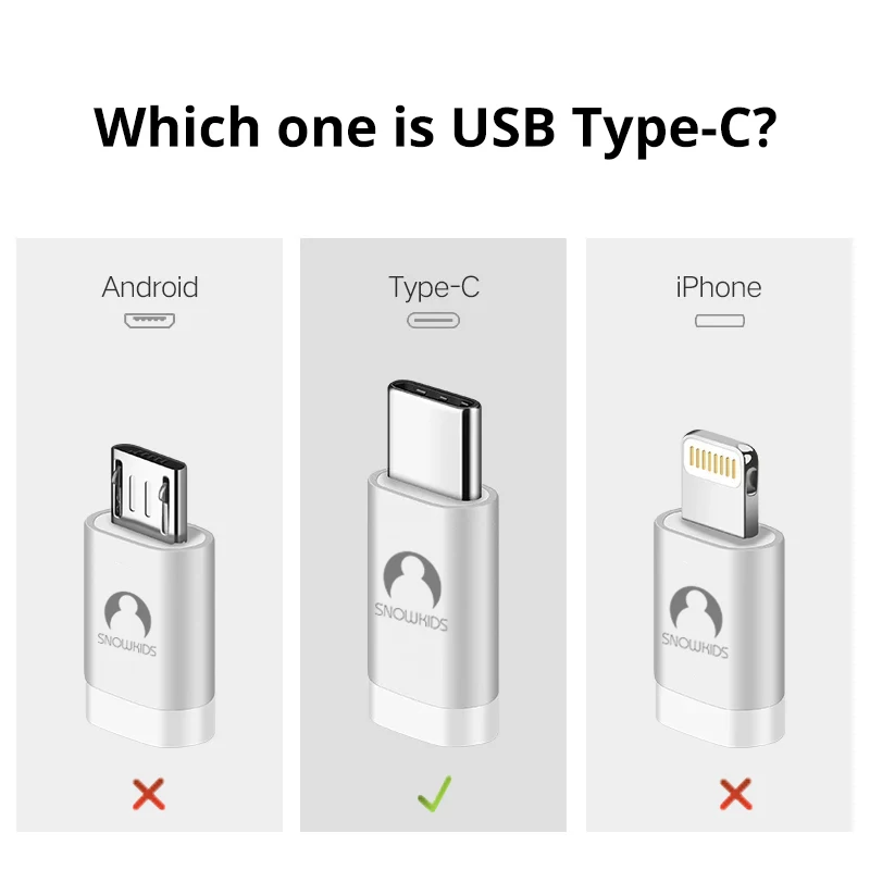 Кабель зарядный Snowkids с разъемом USB Type-C для HTC 10 U11 U12 Xperia XZ Huawei Samsung Galaxy S8 S9 P10 длина 2 м