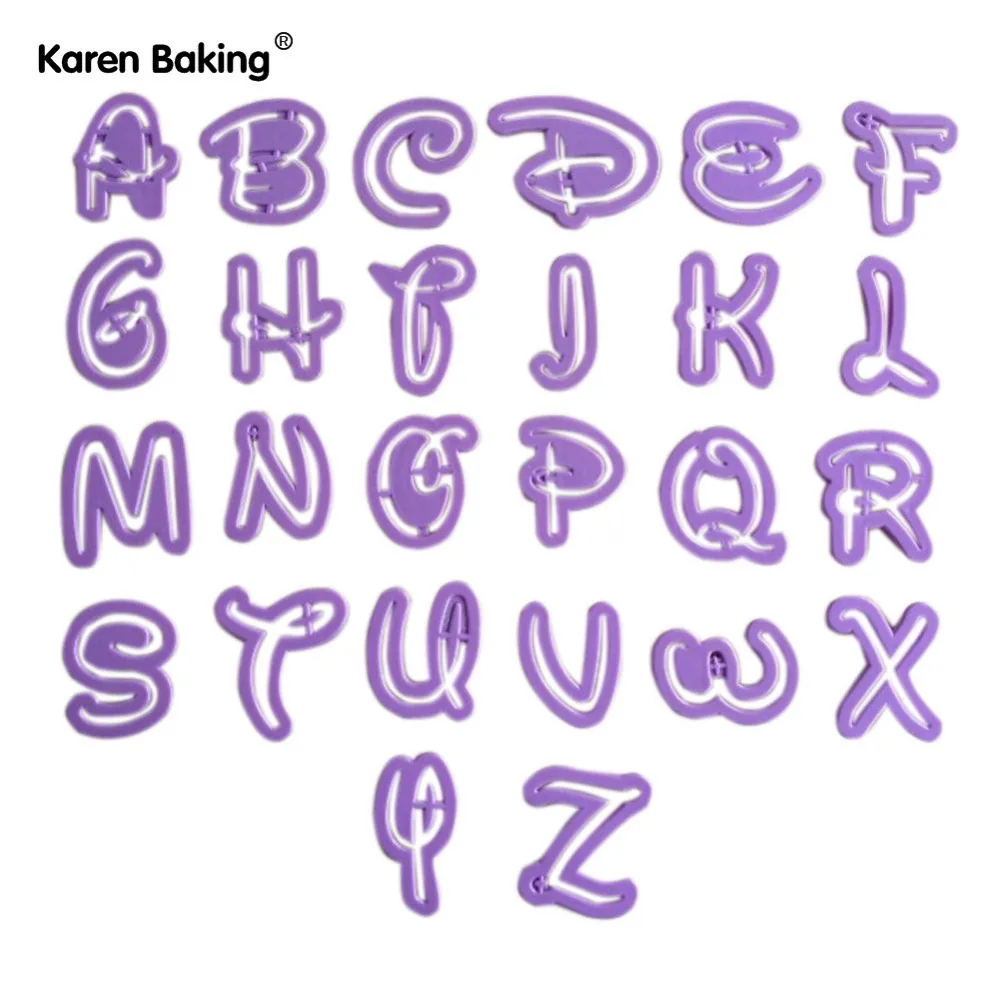 26 английские буквы форма нож для торта и печенья инструменты украшения тортов из