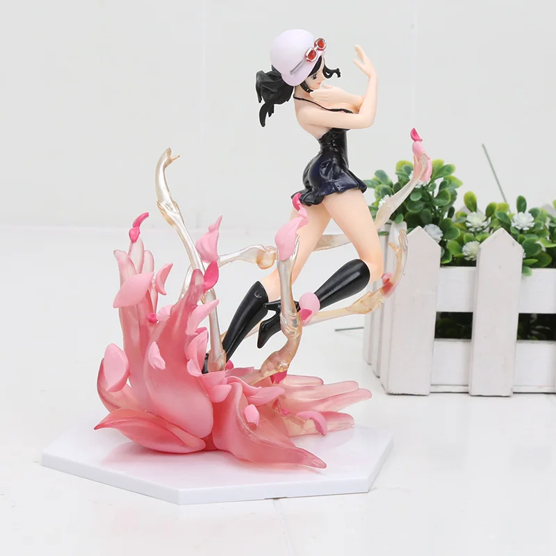 6801 Nico no box 16 см цельная фигурка Nico Flower Ver. Фигурка Nami One piece Аниме Коллекционная модель игрушки - Цвет: 6801 Nico no box