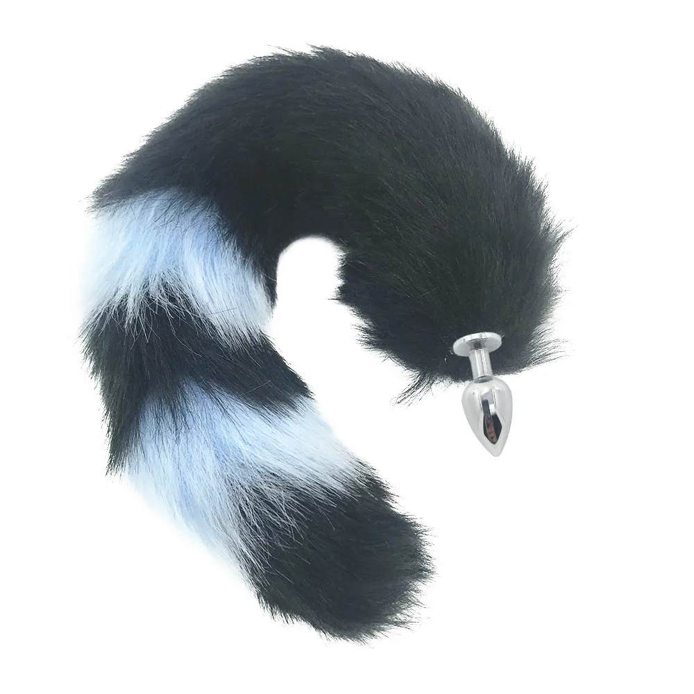 Игрушка лисий хвост Анальная пробка секс игрушки Искусственный мех фетиш