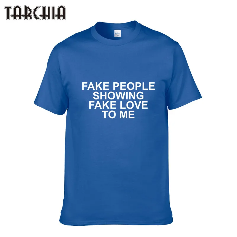 Мужская футболка с коротким рукавом TARCHIA летние хлопковые футболки имитацией