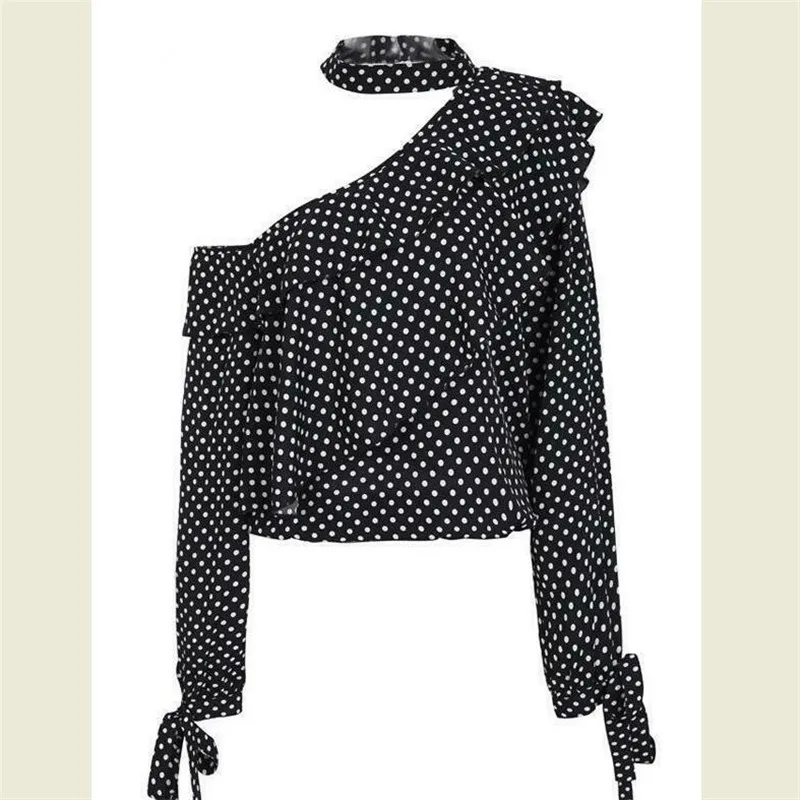 Блузка женская с длинным рукавом и О вырезом| |