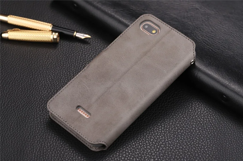 Роскошный чехол на Redmi 6A Чехол кошелек кожаный чехол funda для Xiaomi Redmi 6 Футляр для телефона с магнитом с отделением для карт ретро телефонные чехлы