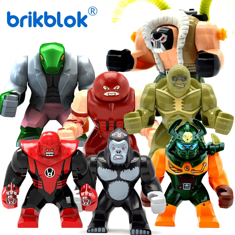 BANE DOGSHANK SUPER VILLIANS мерзость строительные блоки большие фигурки Горилла гродд мини кукла JUGGERNAUT кирпич игрушки для детей
