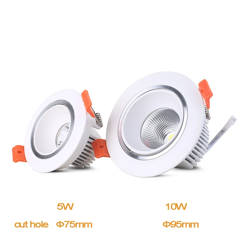 Aluminum Casing Excellent Heat sink System Open Hole 3&quot 3.7&quot 5W 10W Led Ceiling Spot Light White Color | Лампы и освещение