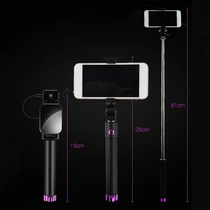 Новый универсальный провод Автоспуск телефон мини для iPhone 6 5 Android Samsung Huawei Xiaomi