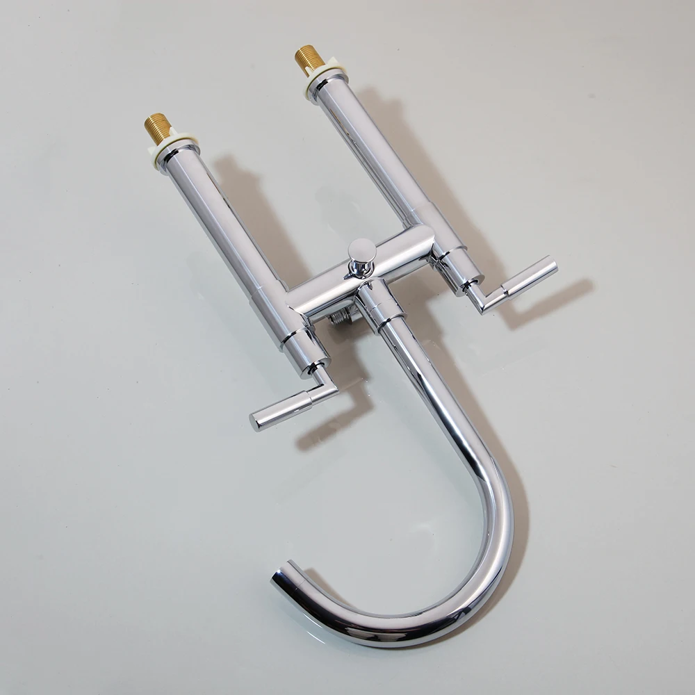 KEMAIDI хромированный Водопад смеситель для ванны настенное крепление горячей и