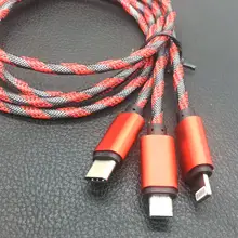 3 в 1 USB многофункциональная линия для зарядки мобильного