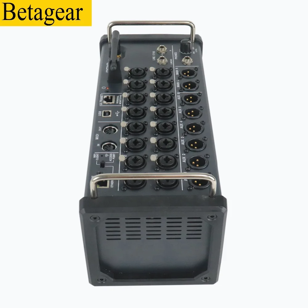 Betagear 18 канальный микшер mr18 аудио диджейское оборудование аудио микшерный пульт dj Studio Wifi usb микшерный пульт Цифровой звуковой микшер
