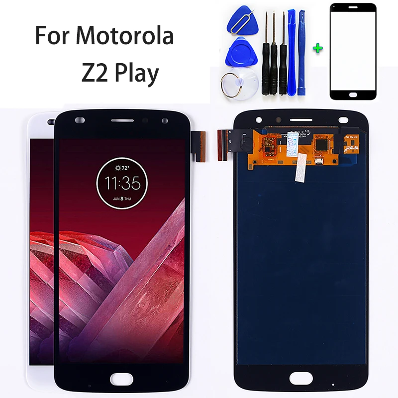 ЖК-дисплей 5 дюйма для Motorola AMOLED Moto Z2 Play 1920*1080 сенсорный экран с дигитайзером в