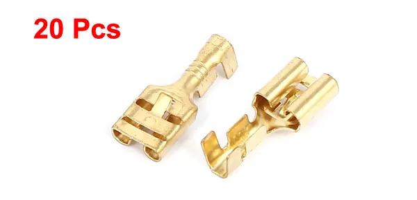 UXCELL 20 шт 6 8 мм шпилька Латунь Женский кабель обжимной клеммный разъем |