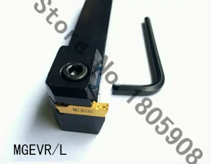 

MGEVR 2020-3 Lathe Slotting Tools 20*20*125mm 3.0 Width External Grooving Turning Tool Holder CNC lathe tool