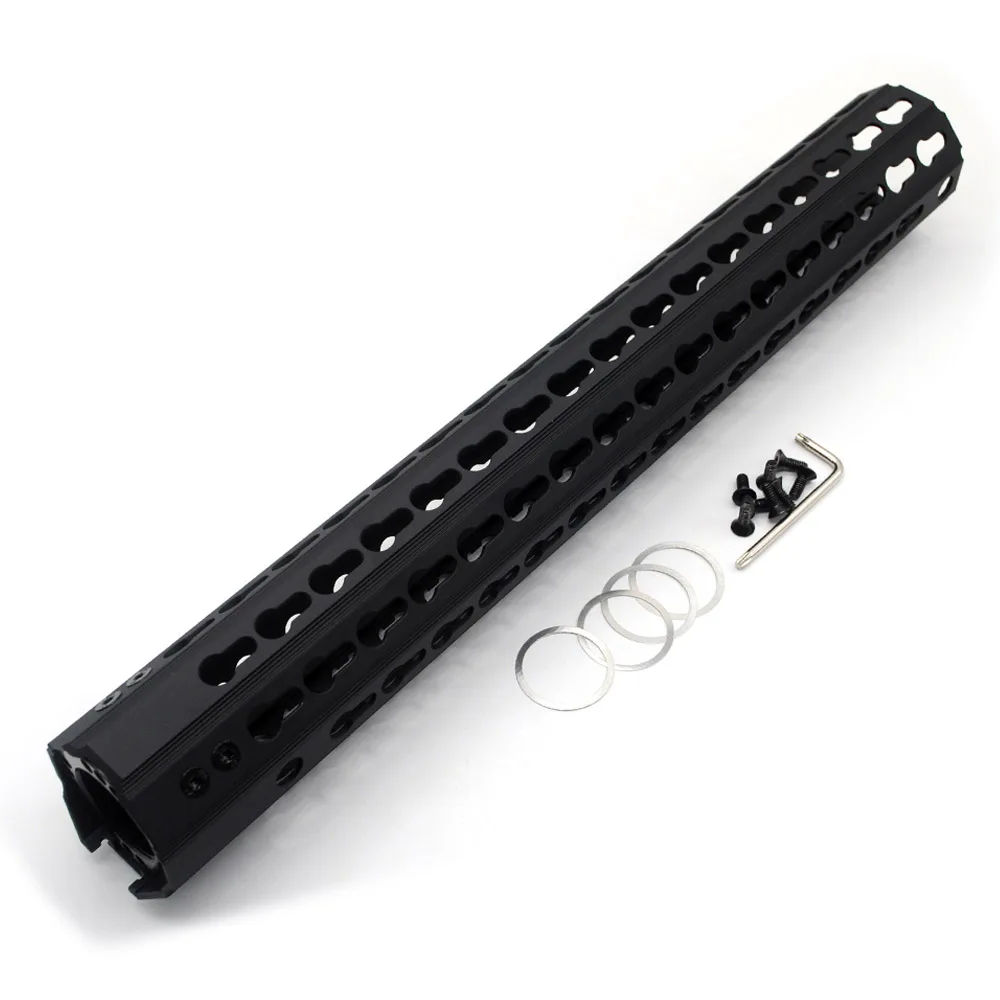 TriRock новый дизайн 15 дюймовая черная клавиатура/M LOK направляющая для защиты рук