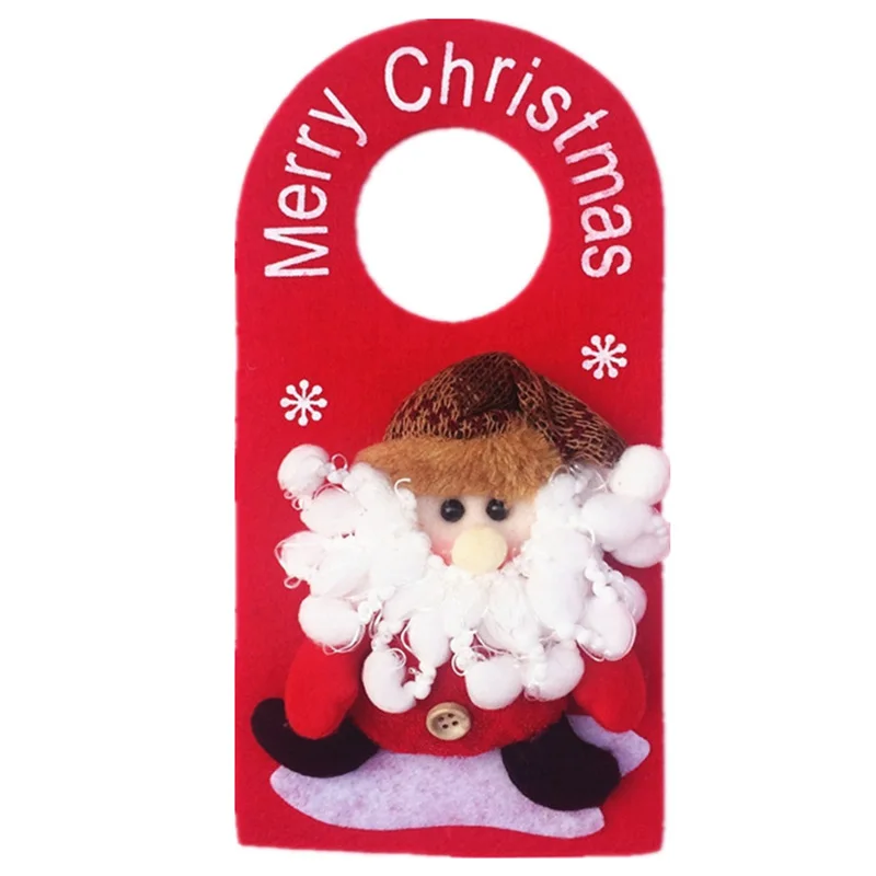 Рождественское украшение для дверей олень Санта Клаус Снеговик Рождественский