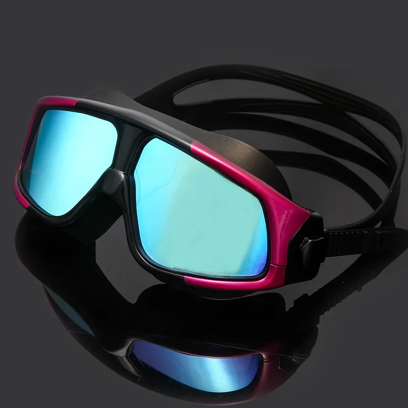 Мужские силиконовые плавательные очки Arena Fashion удобные в большой оправе с защитой