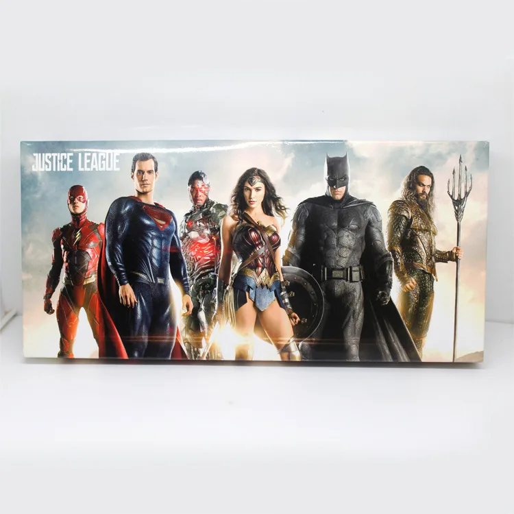 7 шт./компл. DC герои Лига Справедливости Супермен Чудо-Женщина Бэтмен вспышка Aquaman